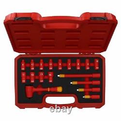 1/4 Drive Insulated VDE Tool Socket and Accessory Kit 18pc Metric GS Approved