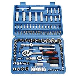 108pc Metric Socket Set Ratchet Torx Wrench Kit 1/4 Drive Repair Tool with Case