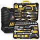 122-Piece Metric Auto Mechanics Tool Kit Set. Perfect for Car, Bike