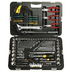 132-Pieces STANLEY 99-059 Metric & A/F Tool Kit for Automotive Use