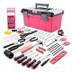 170pc Pink Household Women's Tool Kit Set Complete Ladies Home Tool Style Pink