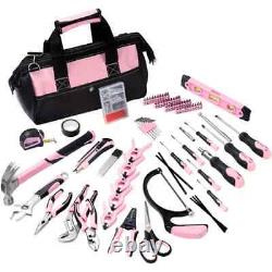 190pc Pink Tool Set for Women Home Repair & Maintenance Kit with Tool Bag