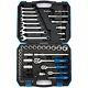 1x 75 Piece Draper 1/4 / 3/8 & 1/2 Square Drive Metric Tool Kit 16364