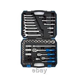 1x 75 Piece Draper 1/4 / 3/8 & 1/2 Square Drive Metric Tool Kit 16364