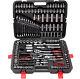 216 PCS Professional Ratchet Spanner Socket Set 1/2 1/4 3/8 Tool Kit +Case UK