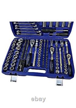 216 Pcs Ratchet Spanner Socket Set 1/2 1/4 3/8 Industrial Tool Kit Toolbox