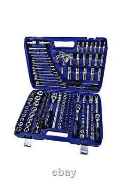 216 Pcs Ratchet Spanner Socket Set 1/2 1/4 3/8 Industrial Tool Kit Toolbox