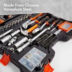 256pc Premium Socket and Tool Set With Heavy Duty Hand Carry Case DIY Repair Kit