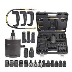 25Pcs Air Vibration Injector Removal Tool Pneumatic Master Kit WithGloves