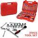 37pcs Spanner Socket Ratchet Wrench Set 1/2 Drive Car Repair Tool Kit Red