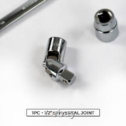 37pcs Spanner Socket Ratchet Wrench Set 1/2 Drive Car Repair Tool Kit Red