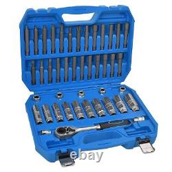 43PCS Car Shock Absorber Strut Nut Removal Tool Kit Go-thru Socket & Ratchet Set