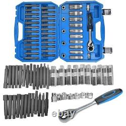 43PCS Car Shock Absorber Strut Nut Removal Tool Kit Go-thru Socket & Ratchet Set