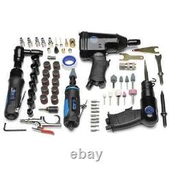 71pcs Air Tool Kit Set Impact Wrench Die Hammer Ratchet Grinder Garage Workshop