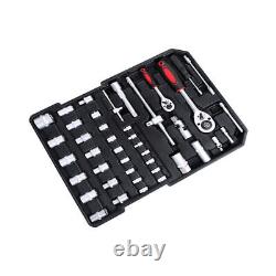 810PCS Tool Set Case Mechanics Kit Box Organize with Castors Toolbox Trolley