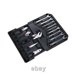 810PCS Tool Set Case Mechanics Kit Box Organize with Castors Toolbox Trolley