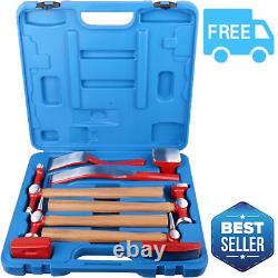 9pcs Auto Body Repair Tool Kit, Hammer Dolly Set with Case & Hickory Handles