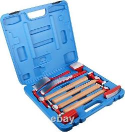 9pcs Auto Body Repair Tool Kit, Hammer Dolly Set with Case & Hickory Handles