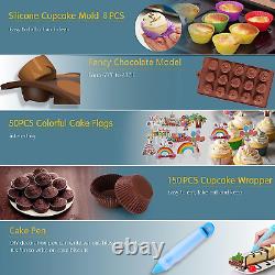 Cake Decorating Supplies Kit Set of 542, Baking Pastry Tools with 3 Packs Cake