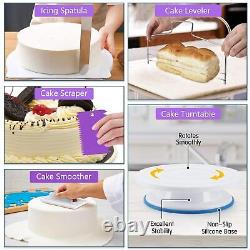 Cake Decorating Supplies Kit Set of 542, Baking Pastry Tools with 3 Packs Spring