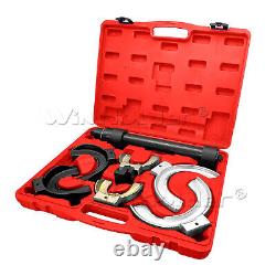 Car Coil Strut Spring Compressor Heavy Duty Tool Suspension Clamp Kit With Case