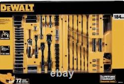 DEWALT 184 Piece Mechanics Tool Kit Spanner Drive Socket Ratchet Set DWMT45184-