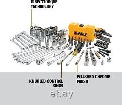 DEWALT Mechanics Tools Kit and Socket Set, 142-Piece, 1/4 & 3/8 Drive, MM/SAE