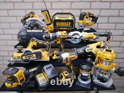 DeWalt 18V XR 11pce Combo Kit DCS570 DCS334 DCD796 DCP580 DCS571 DCW604 ETC