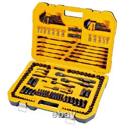 Dewalt Mechanics Socket Wrench Set 184 Piece Garage Tool Ratchet Combination Kit