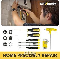 Enventor Tool Kit Set, 218PCS General Household Hand with Storage