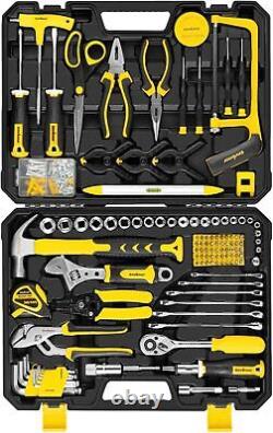 Enventor Tool Kit Set, 218PCS General Household Hand with Storage