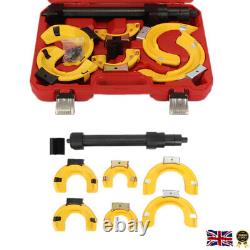 Fork Strut Coil Clamp Spring Compressor Tool Set Protective Auto Garage Kit UK