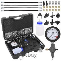 Fuel Injection Gauge Pressure Tester Test Kit Car System Pump Tool Set Universal