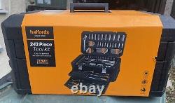 Halfords 243 Piece Maintenance Tool Kit in Tool Box RARE Perfect Present Limite