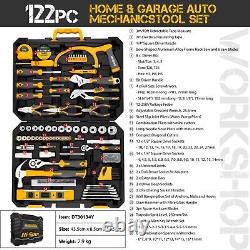 Hi-Spec 122-Piece Metric Mechanics Tool Kit Ideal for Car & Bike Repairs