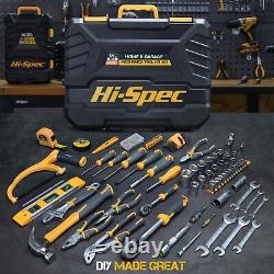 Hi-Spec 122-Piece Metric Mechanics Tool Kit Ideal for Car & Bike Repairs