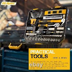 Hi-Spec 122Pc Mechanics Tool Kit, Metric Tools for Car & Bike Repair/Maintenance