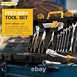Hi-Spec 89 Piece Auto Mechanics Tool Kit. Metric Sockets, Ratchet Set & Hand