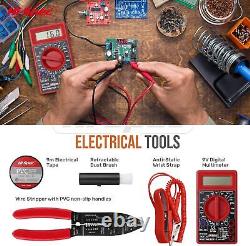 Hi-Spec 90 Piece Electronics & Soldering Repair Tool Set Kit with Multimeter