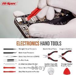 Hi-Spec 90 Piece Electronics & Soldering Repair Tool Set Kit with Multimeter