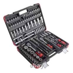 Hilka 171 Piece Mechanics Socket Tool Set Kit With Hard Carry Case