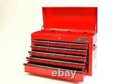 Hilka Tool Chest with tools 270 piece tool kit in 9 drawer red metal storage box