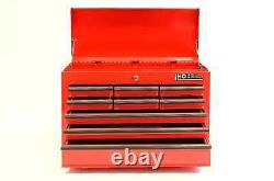 Hilka Tool Chest with tools 270 piece tool kit in 9 drawer red metal storage box