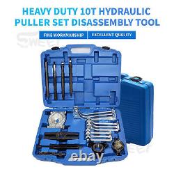 Hydraulic Gear Bearing Puller Set 4 6 8 3/2 Leg Internal External Tool Kit UK