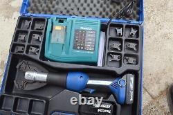 Klauke Mini EK425-L battery compression/ crimper tool kit 18v with W dies set