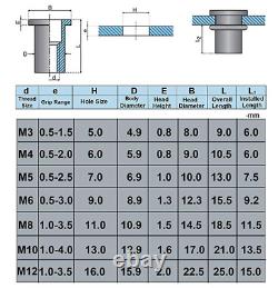 M3. M10 Heavy Duty High Tensile Rivnut Insert Setting Tool Nutsert Kit UK @@