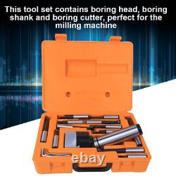 (MT5-F1-18-12PCS)Boring Bar CNC Milling Tools Kit Set Portable High Toughness