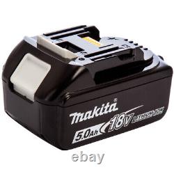 Makita 18V LXT 6 Piece Combo Tool Kit 3 x 5.0Ah Battery Charger & 100pcs Bit Set