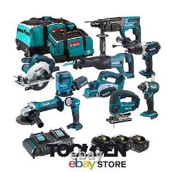 Makita LXT 18V Cordless 10 Piece Power Tool Kit with 3x 4.0Ah Batteries