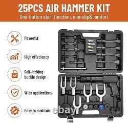 Multifunctional Pneumatic Hammer Kit with 25PCS Tool 2100 BPM & 90 PSI Air Hammer